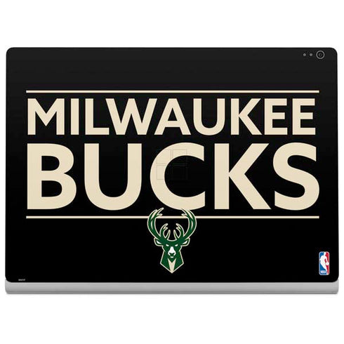 NBA Milwaukee Bucks Standard - Black Surface Book 2 15in Skin